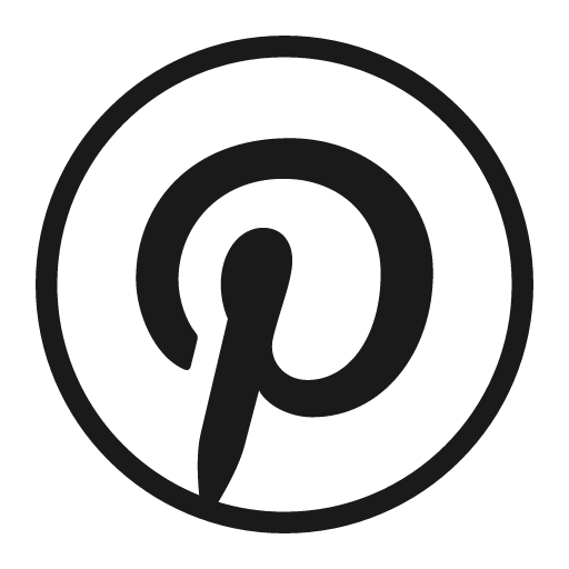 Pinterest outlined icon, outline style, from Ant Design Icons