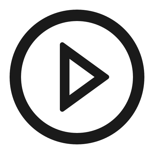 Play circle outlined icon, outline style, from Ant Design Icons