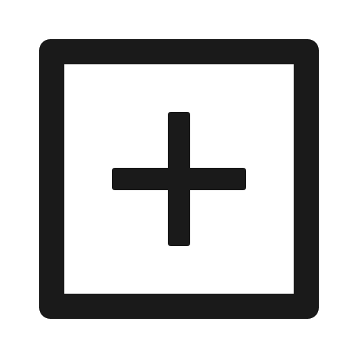 Plus square outlined icon, outline style, from Ant Design Icons