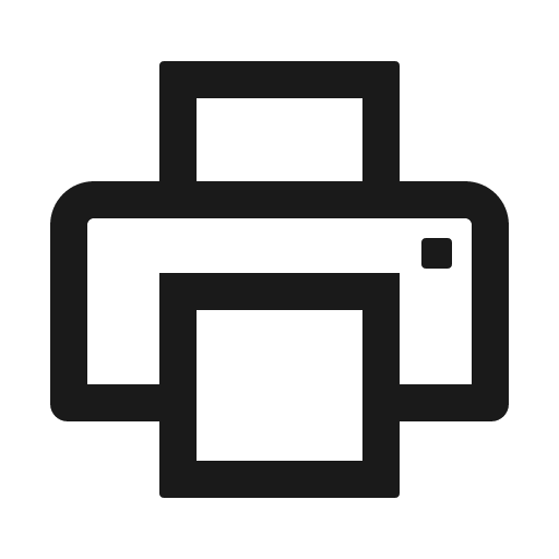 Printer outlined icon, outline style, from Ant Design Icons
