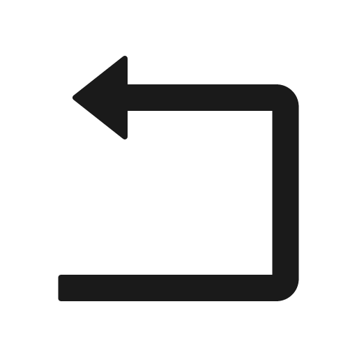 Rollback outlined icon, outline style, from Ant Design Icons