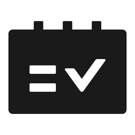 Schedule filled icon, filled style, from Ant Design Icons