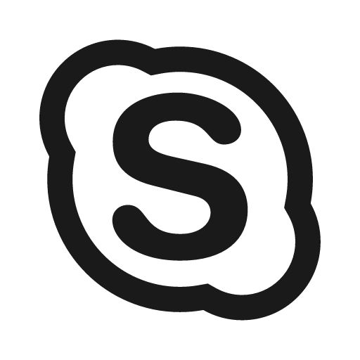 Skype outlined icon, outline style, from Ant Design Icons