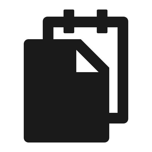 Snippets filled icon, filled style, from Ant Design Icons