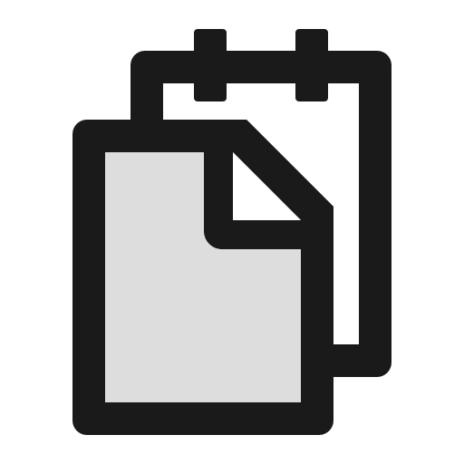 Snippets twotone icon, two-tone style, from Ant Design Icons