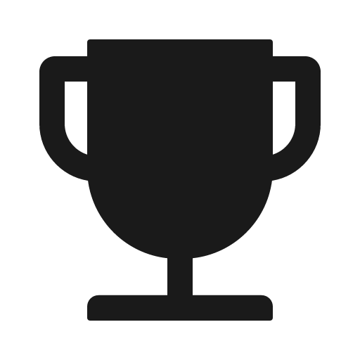 Trophy filled icon, filled style, from Ant Design Icons