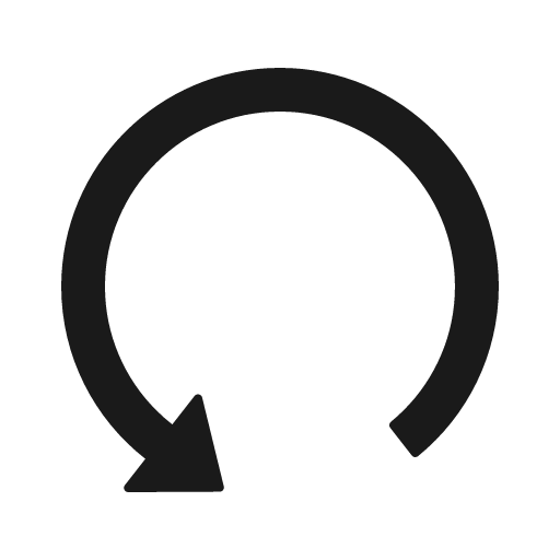 Undo outlined icon, outline style, from Ant Design Icons