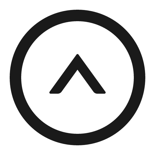 Up circle outlined icon, outline style, from Ant Design Icons