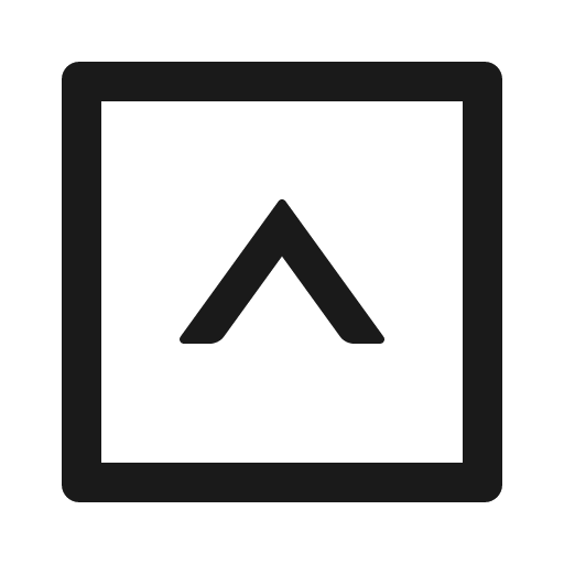 Up square outlined icon, outline style, from Ant Design Icons