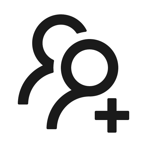 Usergroup add outlined icon, outline style, from Ant Design Icons