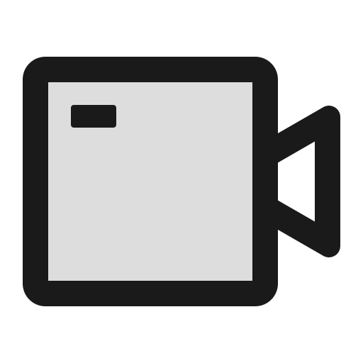 Video camera twotone icon, two-tone style, from Ant Design Icons