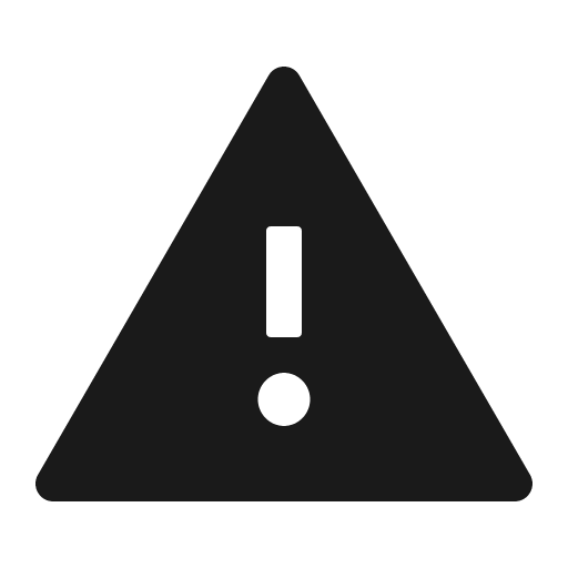 Warning filled icon, filled style, from Ant Design Icons