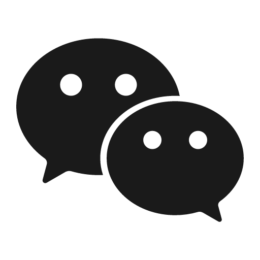 Wechat filled icon, filled style, from Ant Design Icons