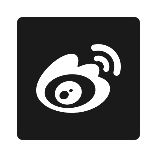 Weibo square filled icon, filled style, from Ant Design Icons