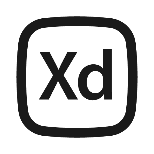 Adobe experince design outline icon, outline style, from Basil