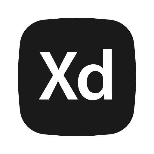 Adobe experince design solid icon, filled style, from Basil