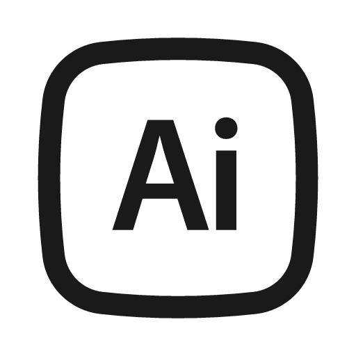 Adobe illustrator outline icon, outline style, from Basil