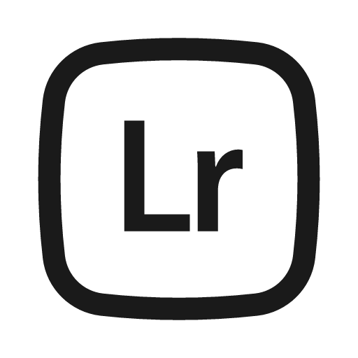 Adobe lightroom outline icon, outline style, from Basil