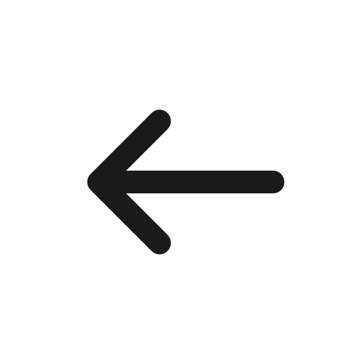 Arrow left solid icon, filled style, from Basil