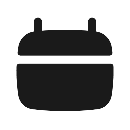 Calendar solid icon, filled style, from Basil