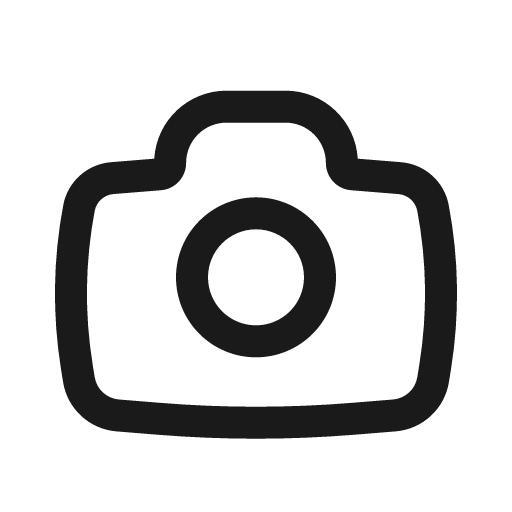 Camera outline icon, outline style, from Basil