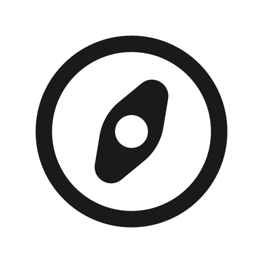 Explore outline icon, outline style, from Basil