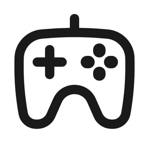 Gamepad outline icon, outline style, from Basil