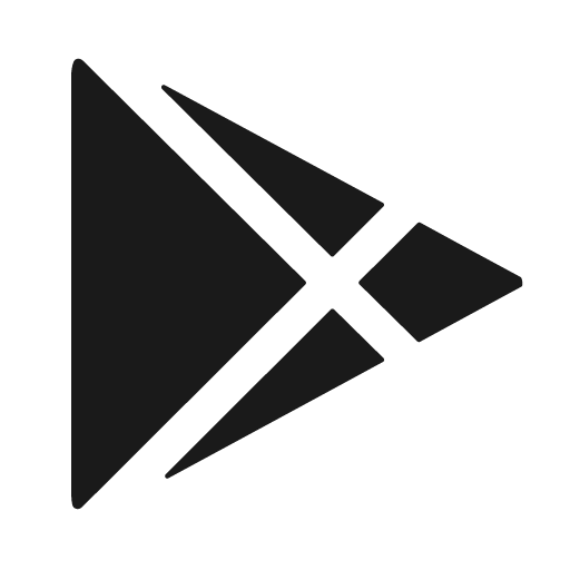 Google play solid icon, filled style, from Basil