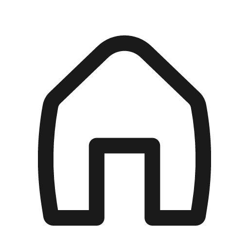 Home outline icon, outline style, from Basil
