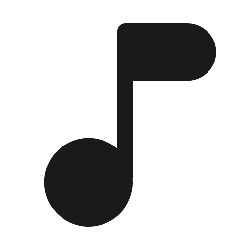 Music solid icon, filled style, from Basil