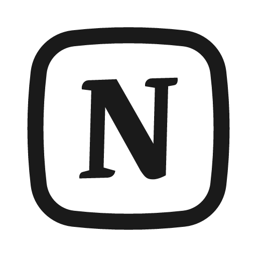 Notion outline icon, outline style, from Basil