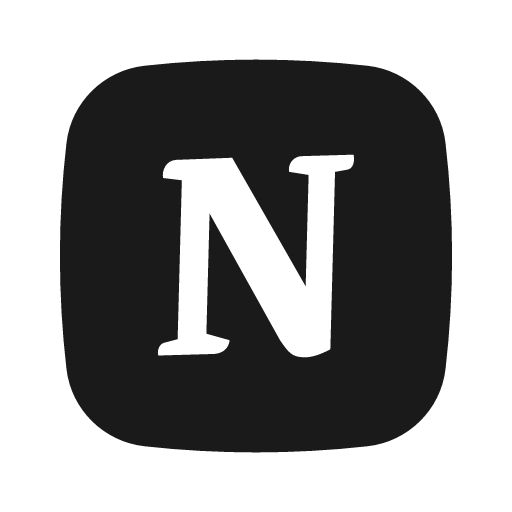Notion solid icon, filled style, from Basil