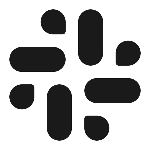 Slack solid icon, filled style, from Basil