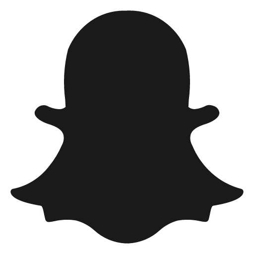 Snapchat solid icon, filled style, from Basil