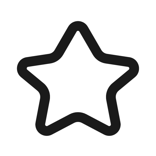 Star outline icon, outline style, from Basil