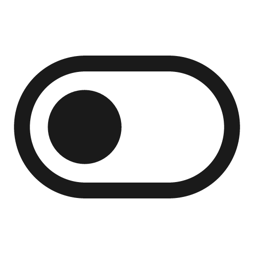 Toggle off outline icon, outline style, from Basil