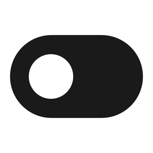 Toggle off solid icon, filled style, from Basil