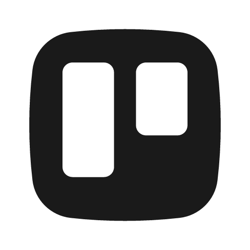 Trello solid icon, filled style, from Basil