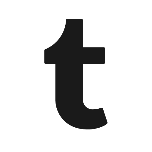 Tumblr solid icon, filled style, from Basil