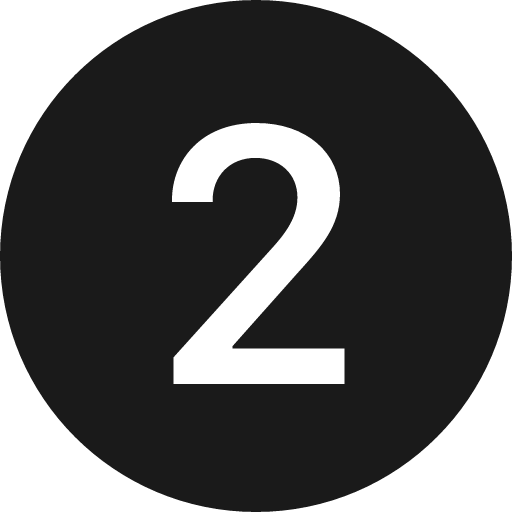 2 circle fill icon, filled style, from Bootstrap Icons
