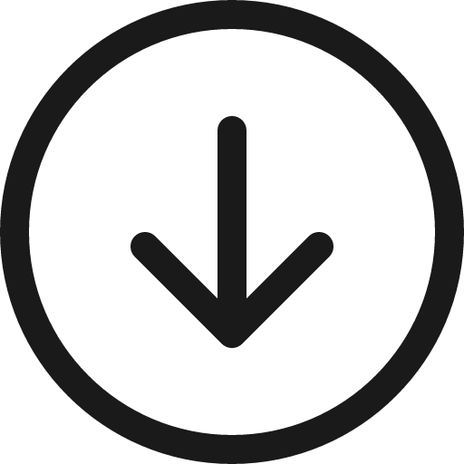 Arrow down circle icon, solid style, from Bootstrap Icons