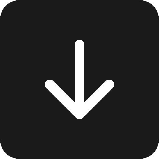 Arrow down square fill icon, filled style, from Bootstrap Icons
