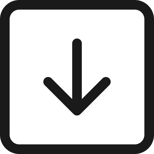 Arrow down square icon, solid style, from Bootstrap Icons