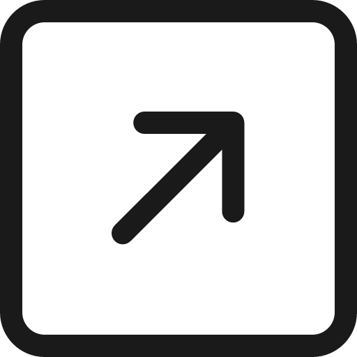 Arrow up right square icon, solid style, from Bootstrap Icons