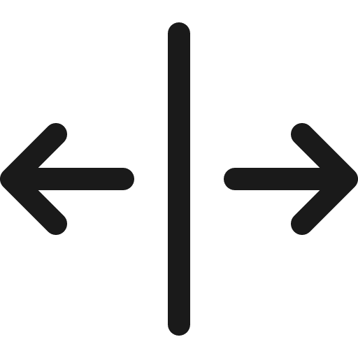 Arrows expand vertical icon, solid style, from Bootstrap Icons