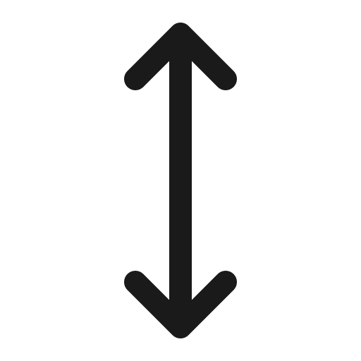 Arrows vertical icon, solid style, from Bootstrap Icons