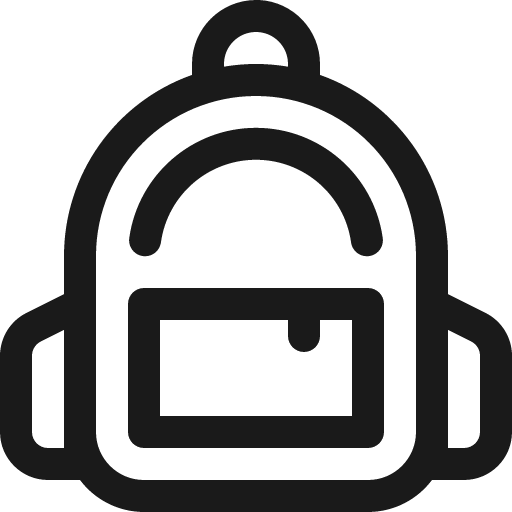Backpack2 icon, solid style, from Bootstrap Icons