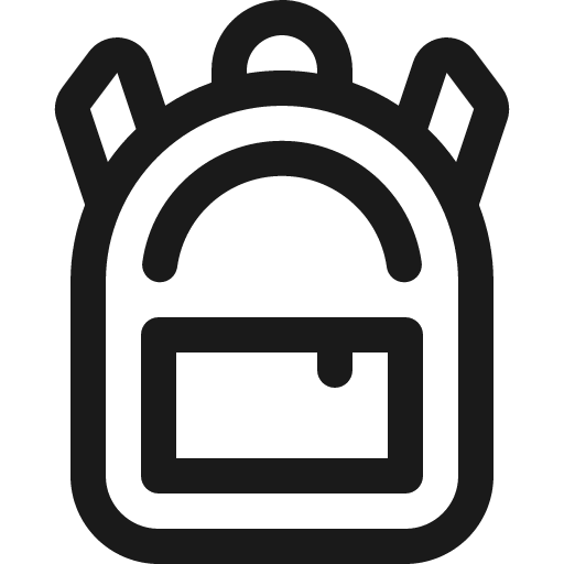 Backpack3 icon, solid style, from Bootstrap Icons