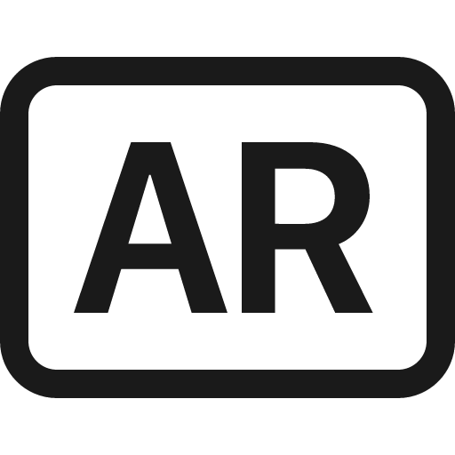 Badge ar icon, solid style, from Bootstrap Icons