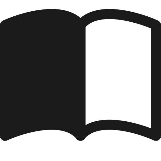 Book half icon, solid style, from Bootstrap Icons